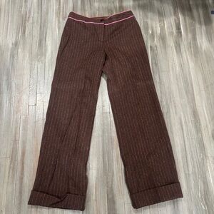 Lilly Pulitzer Brown Pants with Pink Accents